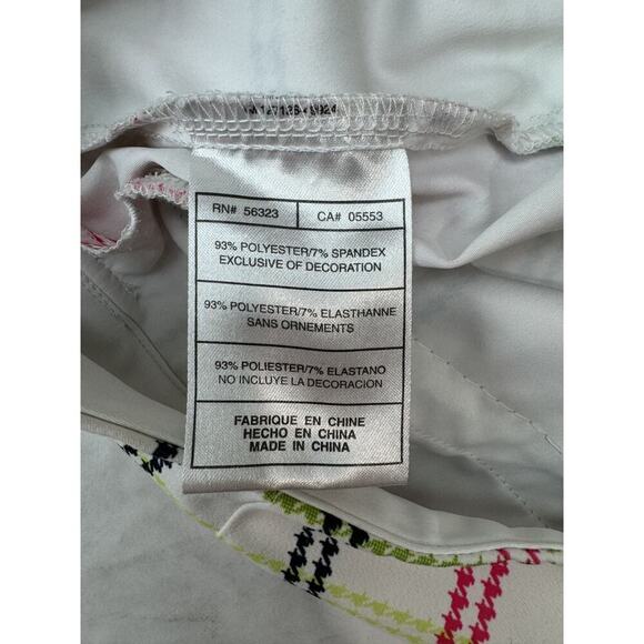 Twee Nike Golf Plaid Shorts Nike FitDry Women's Size 6 Pink Green Bermuda Fun - Picture 6 of 7